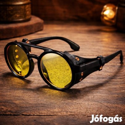 Steampunk stílusú napszemüveg - karakteres, egyedi darab