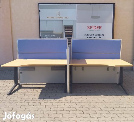 Steelcase íróasztal sziget, munkaállomás, világosbükk színű - használt