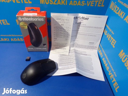 Steelseries Rival 3 Wireless 2028.01.10.-ig Gyári Gari! j