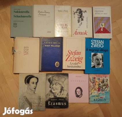 Stefan Zweig könyvcsomag / 13 db könyv