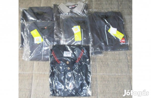 Stencil Férfi galléros rövid ujjú póló L-es 6 db egyben