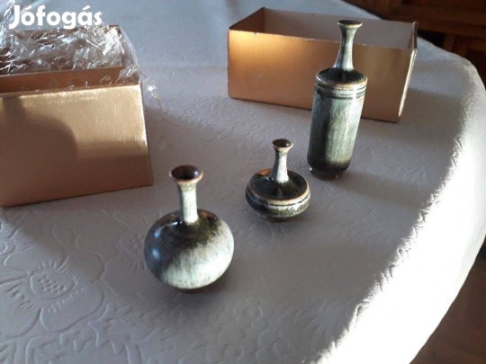 Stengods, svéd miniatúra kerámia készlet