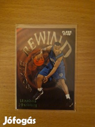 Stephon Marbury Fleer 1997-98 Rookie Rewind #8of10 kosaras kártya