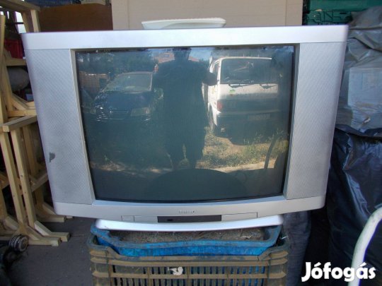 Stereo Panasonic TV + távirányítója 70 cm es hagyományos