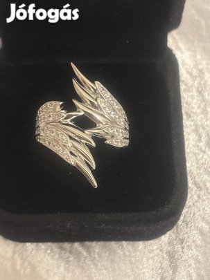 Sterling szárnyas ezüst gyűrű