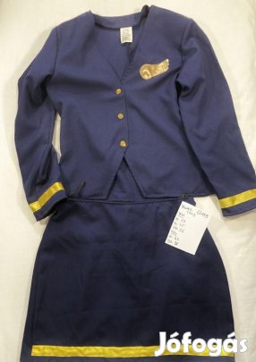 Stewardess jelmez, Légiutas kísérő jelmez, felnőtt jelmez G129