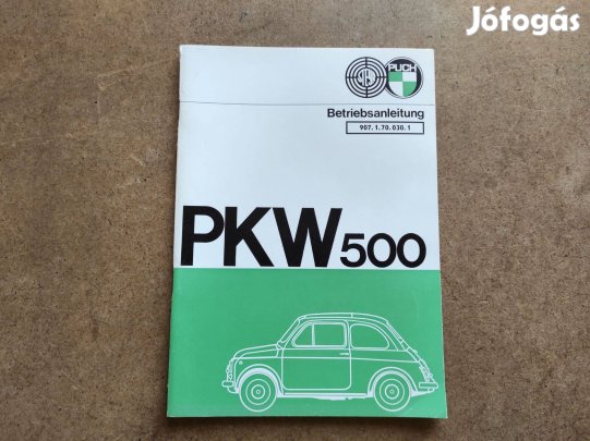 Steyr Puch 500 kezelési útmutató