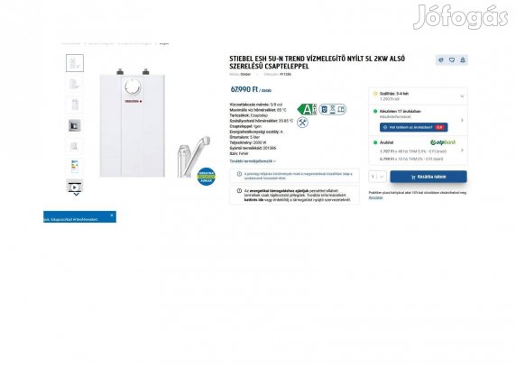 Stiebel vízmelegítő