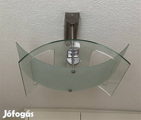 Stílusos, fém és üveg mennyezeti lámpa eladó!