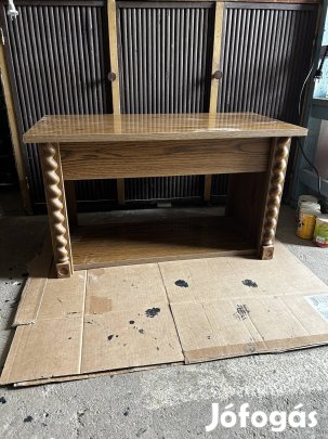 Stílusos fa konzol asztal