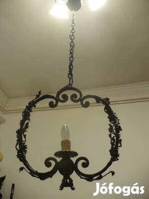 Stílusos kovácsoltvas mennyezeti lámpa