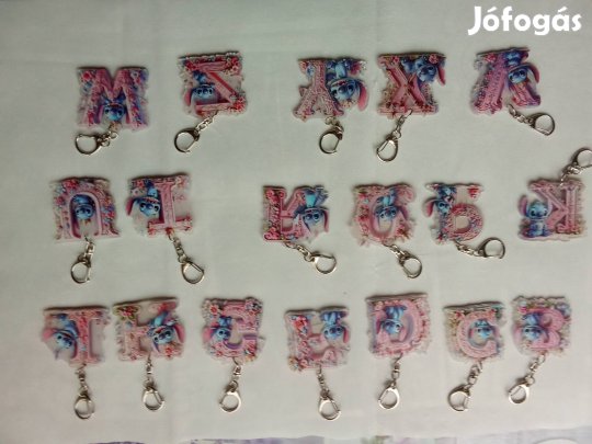 Stitch ABC-s kulcstartó 