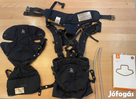 Stokke Babahordozó fekete (mellkasra és hátra is)
