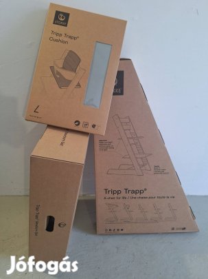 Stokke Tripp-Trapp + Newborn Set + ülőbetét. Új!