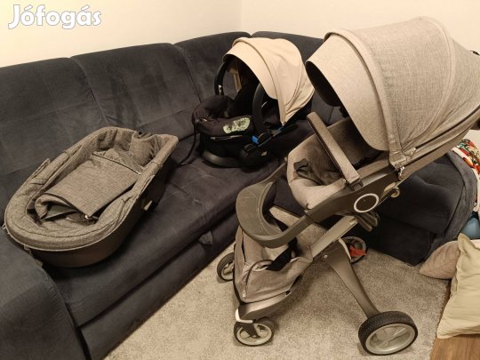 Stokke Xplory V4 3in1 babakocsi mózes + autós hordozó komplett szett