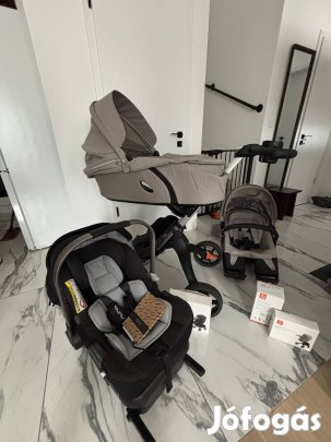 Stokke Xplory V6 babakocsi 3in1 Brushed Grey