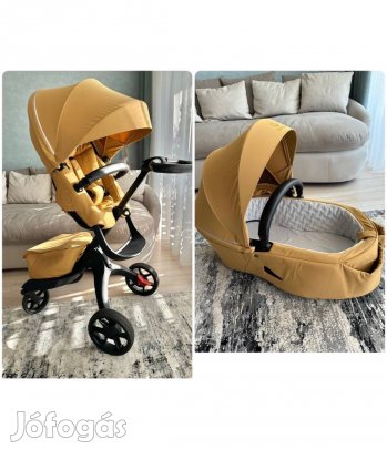 Stokke Xplory X Yellow babakocsi + mózeskosár