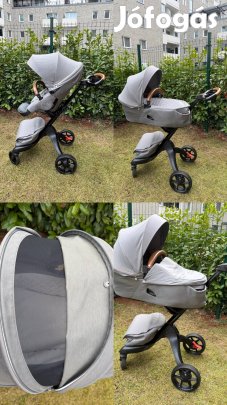 Stokke Xplory X babakocsi 2az1ben sok kiegészítő 