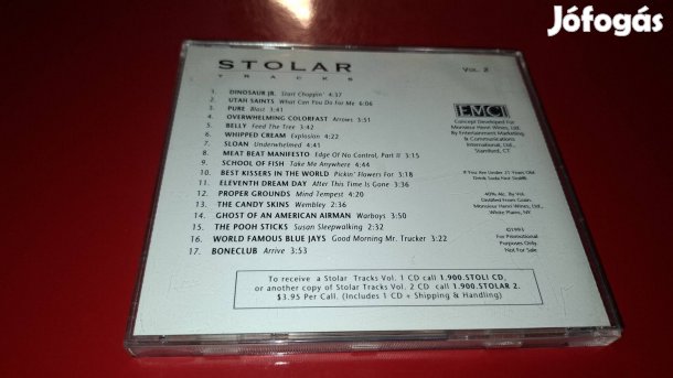 Stolar Tracks Vol.2 Promo Cd 1993 Alternative Rock