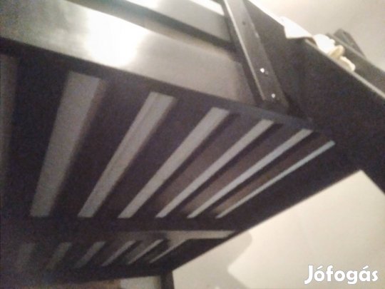 Stora masszív galeriaágy keret, barnára pácolt fenyő 140x200cm, IKEA