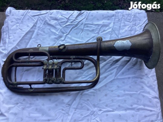 Stowasser Tuba az 1910-es évekből, antik hangszer