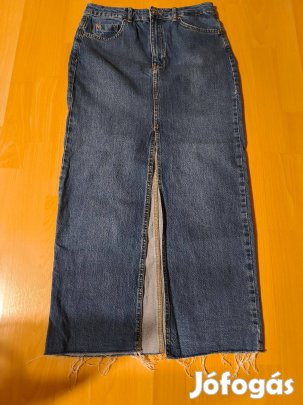 Stradivarius rugalmas női farmer maxi szoknya 36