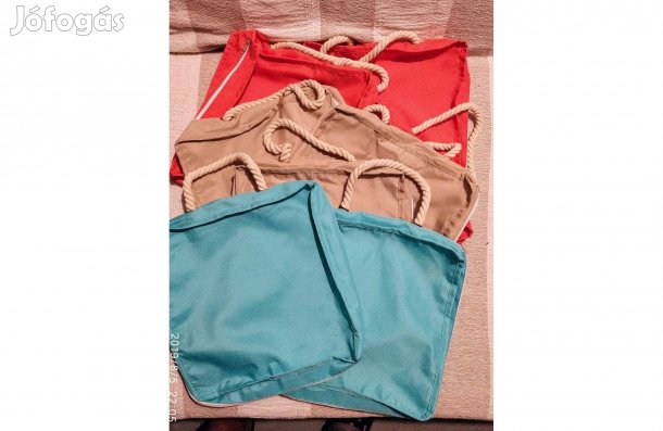 Strand sport edző táskák erős Vízlepergető vászon Kb 30x30 cm Cipzáros