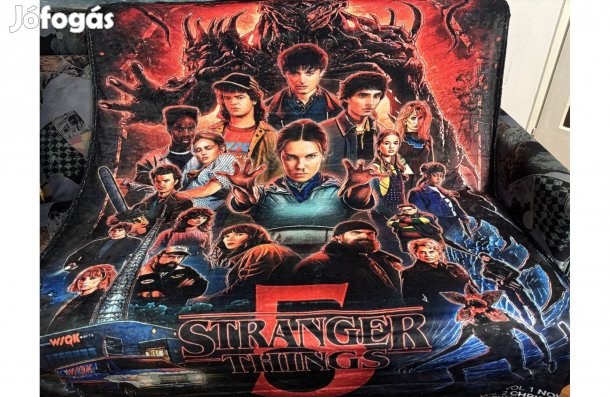 Stranger Things 5. Takaró 150X200-cm