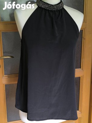 Strasszokkal ujjatlan felső 