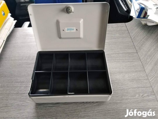 Strauss Metal Prémium Pénzkazetta Masszív Acél, 2 Kulccsal