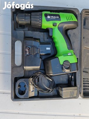 Strauss akkus fúró, csavarbehajtó kofferben 