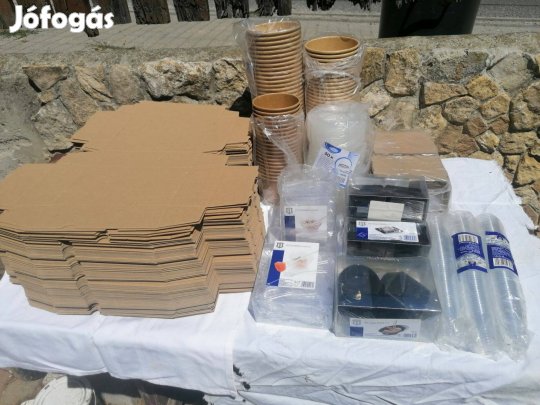 Street food, elviteles edény, doboz, evőeszköz eladó!