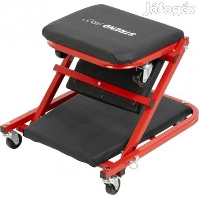 Strend Pro összecsukható gurulós aláfekvő- műhelyszék, 91 cm, 2 az 1-b