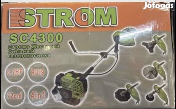 Strom benzinmotoros fűkasza professzionális 6.2 Lóerő