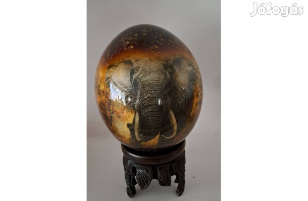 Strucc tojás afrikai mintával