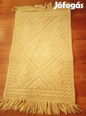 Struktúr mintás gyapjú szőnyeg, nyers színű