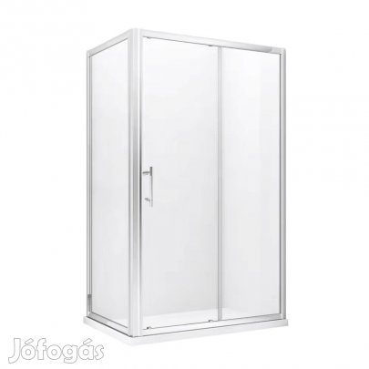 Stuxi Delhi 120x80 aszimmetrikus szögletes tolóajtós zuhanykabin 6 mm