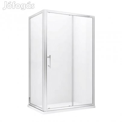 Stuxi Delhi 130x80 aszimmetrikus szögletes tolóajtós zuhanykabin 6 mm