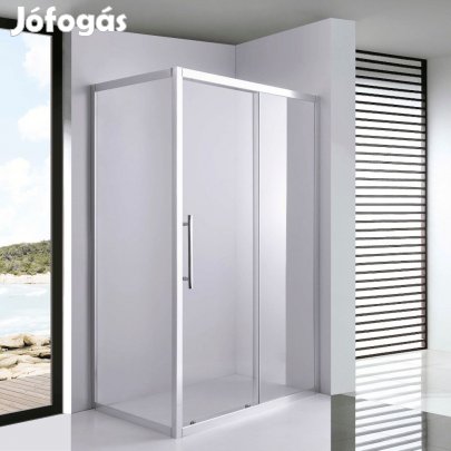 Stuxi Nizza 100x100 szögletes tolóajtós zuhanykabin 6 mm vízlepergető