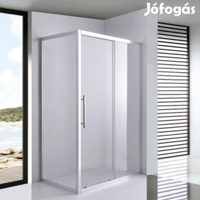 Stuxi Nizza 100x90 aszimmetrikus szögletes tolóajtós zuhanykabin 6 mm