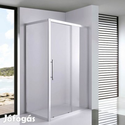 Stuxi Nizza 110x70 aszimmetrikus szögletes tolóajtós zuhanykabin 6 mm