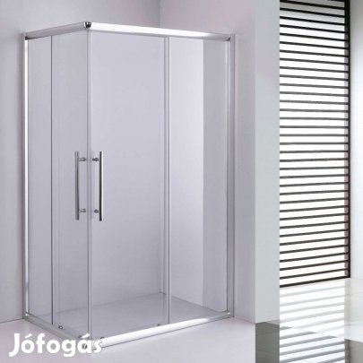 Stuxi Nizza 120x100 cm aszimmetrikus két tolóajtós zuhanykabin 6 mm v