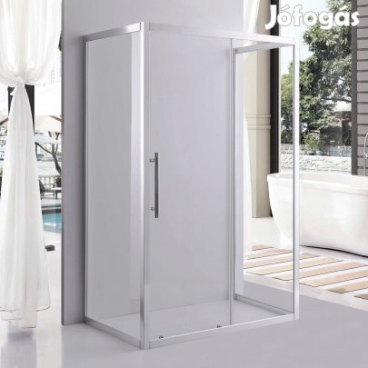 Stuxi Nizza 120x80 falsíkra szerelhető 3 oldalú tolóajtós zuhanykabin