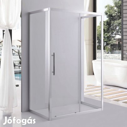 Stuxi Nizza 140x100 falsíkra szerelhető 3 oldalú tolóajtós zuhanykabi