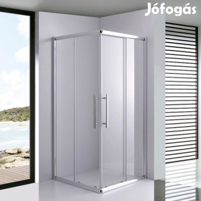 Stuxi Nizza 70x70 cm szögletes két tolóajtós zuhanykabin 6 mm vízlepe