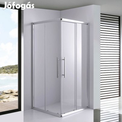 Stuxi Nizza 90x90 cm szögletes két tolóajtós zuhanykabin 6 mm vízlepe