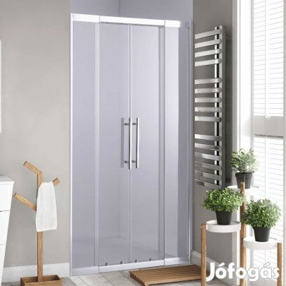 Stuxi Sydney 160 cm széles két tolóajtós zuhanyajtó 6 mm vastag vízle