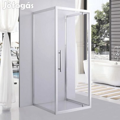 Stuxi Torino 100x100 falsíkra szerelhető 3 oldalú nyílóajtós zuhanyka