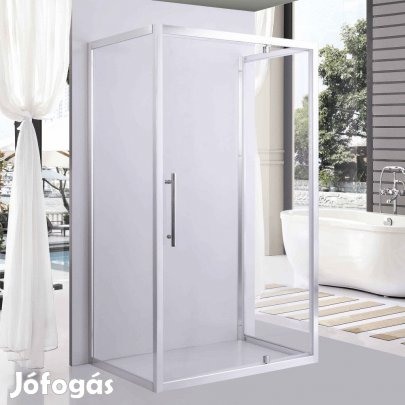 Stuxi Torino 110x100 falsíkra szerelhető 3 oldalú nyílóajtós zuhanyka
