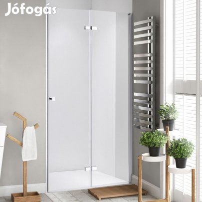 Stuxi Verona 110 cm széles csukló zuhanyajtó, 6 mm vízlepergető üvegg